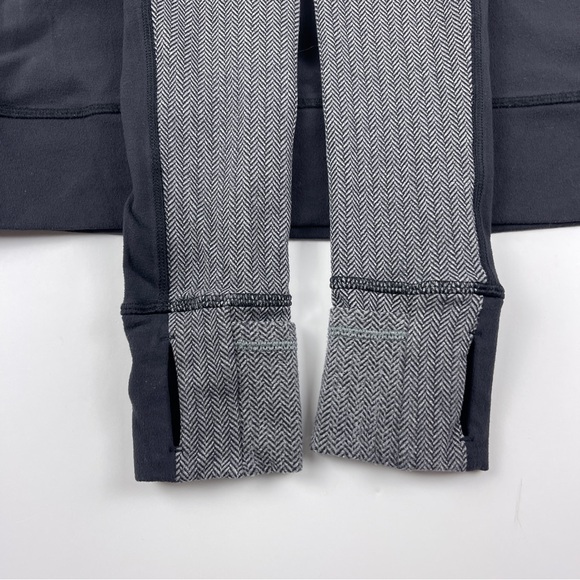 Ivivva Black Herringbone Glow and Go 1/2 Zip 14 - Picture 5 of 5